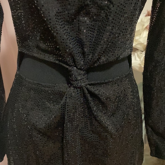 🖤 black sequin knot dress! - Picture 2 of 3
